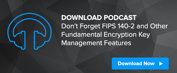 Don't Forget FIPS 140-2 and Other Fundamental Encryption Key Management Features